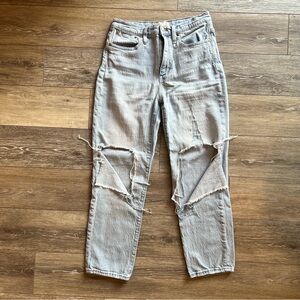 Madewell High-Rise Slim Crop Distressed Boy Jean 👖